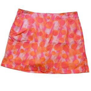 Lady Hagan Golf Skort sz 12 Pink Orange Skort